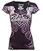 Archaic AFFLICTION Women T-Shirt UNWANTED Tattoo Biker UFC BKE Sinful