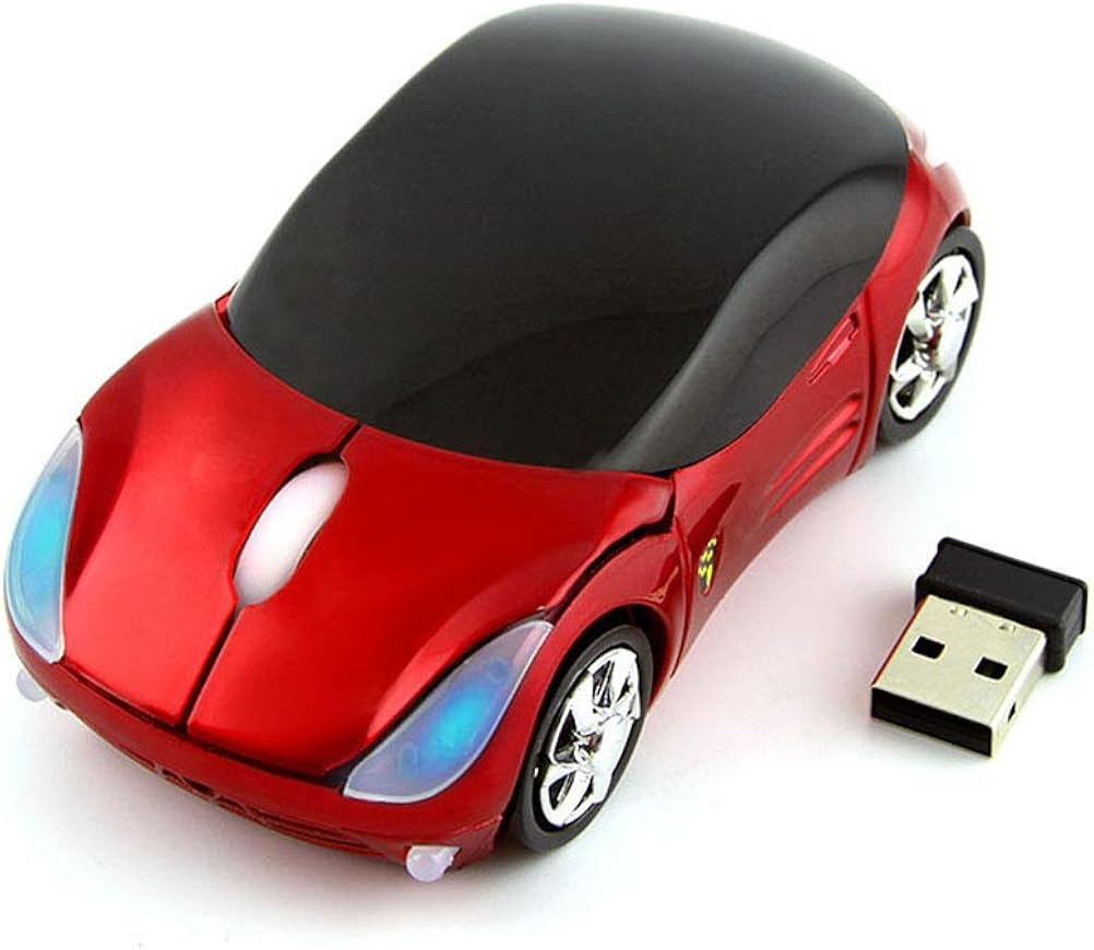 Mini Sized 2.4GHz Wireless Mouse Car Shape Optical Cordless