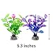 KIBUN 16 Piece Set Aquarium Decor Fish Tank Decoration Ornament Artificial Purple/Navy/Green/Red Plastic Plant (16 Piece Type I)thumb 4