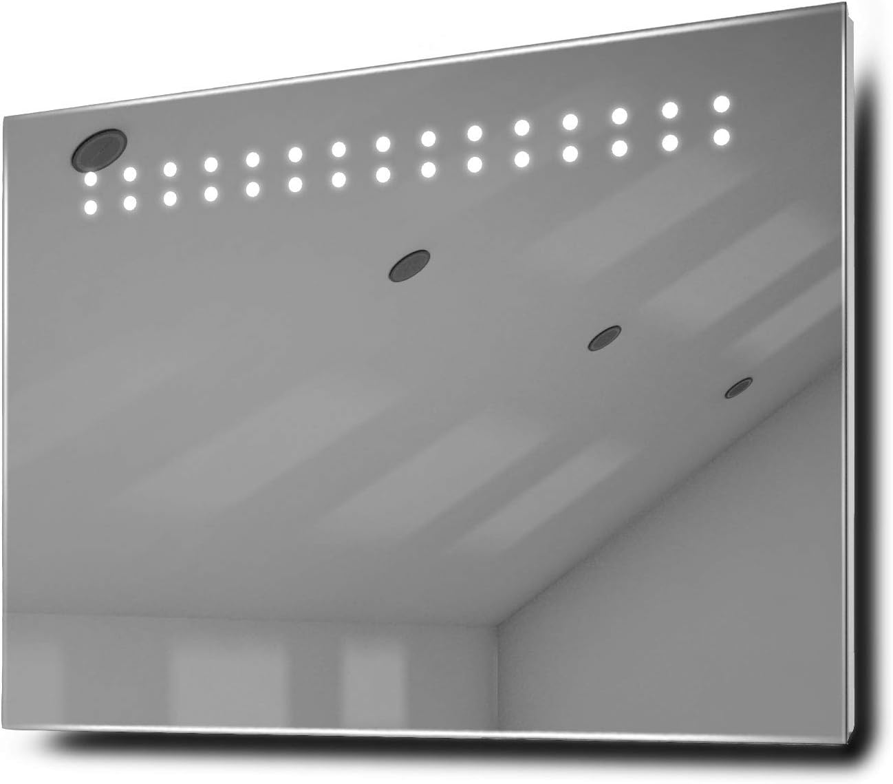 Diamond X Collection Crystal Shaver LED Bathroom Illuminated Mirror With Demister Pad & Sensor