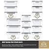 Food-Storage-Containers-Set-Airtight-Plastic-Containers-with-Easy-Snap-Lids-16-Pack-Leak-Proof-Kitchen-Pantry-Containers-BPA-Free-Chalkboard-Labels-Marker-Chefs-Path Food Storage Containers Set (32 Piece Set) - 16 Airtight Plastic Containers with 16 Snap Lids - Leak Proof Kitchen…