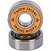 Yellow Jacket Premium Skateboard Bearings, Pro Longboard Bearings, 608, ABEC 9, Washers and Spacers, Tropical Orange (Pack of 8)