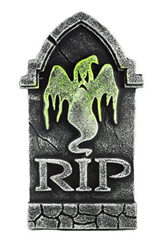 R.I.P. Ghost Tombstone Black Light Decorative Halloween Yard Sign