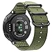 FINTIE Watch Band Compatible with Garmin Forerunner 235, Soft Nylon Sport Straps Replacement Watch Bands Compatible with Garmin Forerunner 235/220/230/620/630/735XT (Olive)