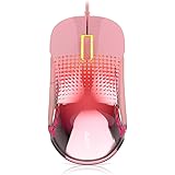 NACODEX AJ358 RGB Lightweight Gaming Mouse - Translucent LED Backlit - Adjustable 7 Level DPI - Programmable 7 Buttons - 85g