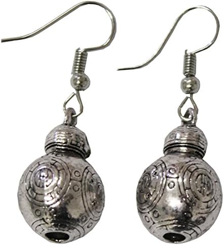 Free-standing droid earrings in silver color Pidak Shop