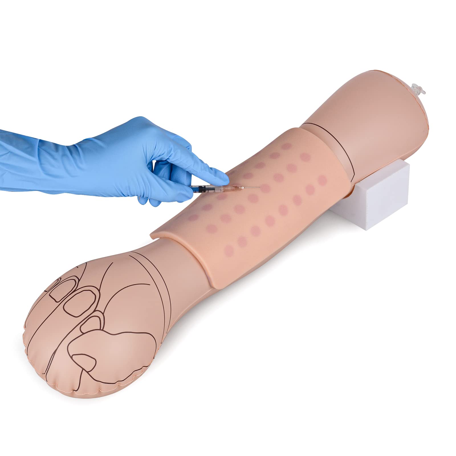 Intradermal Injection Practice Kit for Nursing Students, Intradermal Injection Training Pad, 32-Spot IntraArm Injection Training Kit