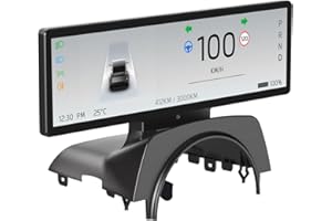 Tesstudio Head Up Display for Tesla Model Y Juniper 2025,Juniper Accessories 2026 Wireless/Wired Carplay Android Auto Bluetooth WiFi USB Navigation Power Speed IPS HD Touchscreen