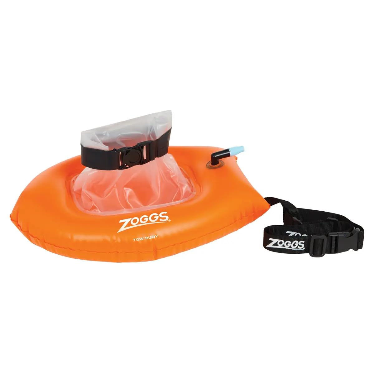 ZOGGS TOW FLOAT PLUS, Highly Visible Swim Buoy, Safety Buoy for Open Water Swimmers, Triathletes, Snorkeling, Safe Swim Training
