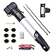 Mini Bike Hand Pump By DigHeath(TM), Portable and Lightweight Aluminum Frame Tire Pump-Fit Presta & Schrader Valve, High Pressure Cycle Air Pump with Glueless Puncture Repair Kit for All Bicycle Tires