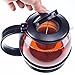 Glass Teapot with Infuser and Warmer Sleeve, Blooming Loose Leaf Tea Pot, Tea Infuser Holds 4-5 Cups - 2 Infusers Included