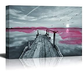 Black and White Scenery Pictures Home Wall for...