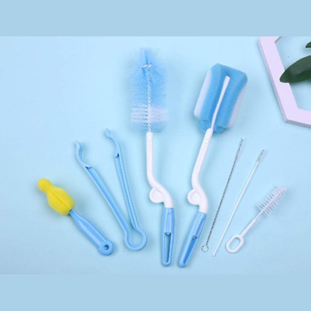 SUPRIQLO 7Pcs/Set Baby Bottle Cleaning Brush Set Feeder Bottle Cleaning