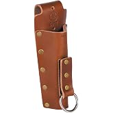 Klein Tools Iron Work Tool Holder | Flame Resistant Canvas and Leather Bolt Bag, 5-Pocket, 10x9.5x5-Inch, Tunnel Loop Connection