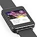 ArmorSuit LG G Watch Screen Protector MilitaryShield + Black Carbon Fiber Skin Wrap Film Back Protector for LG G Watch