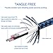 Lightning Cable, TAKAGI 3PACK 6FT iPhone Cable Nylon Braided Lightning Connector to Data Syncing Cord Compatible with and Fast Charging Cable for iPhone X / 8 / 7 /plus/ 6/6s/5/5s/s/SE, iPad (Blue)