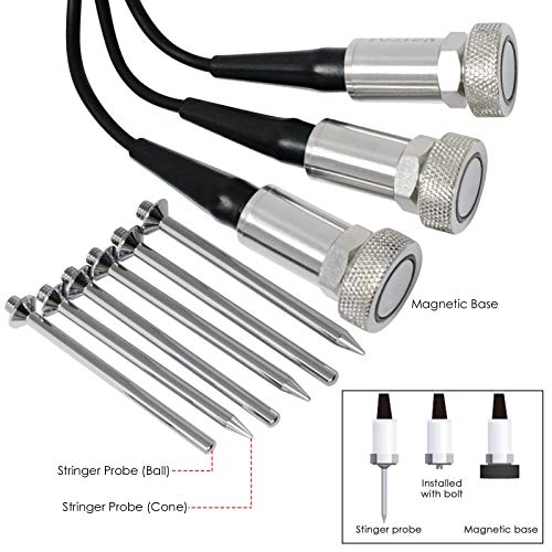 Digital Vibration Meter Piezoelectric Sensor 10Hz~10kHz Frequency, Acceleration Displacement Measurement Gauge for Analyzing The Imbalance and Deflecting of Moving Machinery - Thumbnail 4