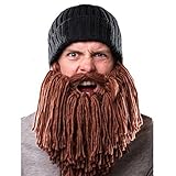 Creazy® Man Bearded Winter Hat Caps Handmade Knit Winter Warm Cap
