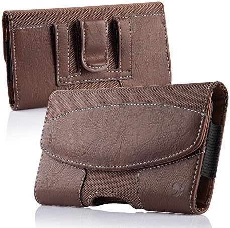 Samsung Galaxy J3 , Galaxy Amp Prime , Galaxy J3 Eclipse , Amp Prime 2/Express Prime 2 , EpicDealz PU Synthetic Leather Horizontal Pouch Case Cover With Belt Clip Holster- Brown3