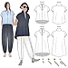 Style Arc Sewing Pattern - Teddy Designer Top (Sizes 18-30) - Click for Other