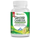 NatureMesh 75% Standardized HCA Garcinia Cambogia Weight Loss Supplement with 1000 mg of Extract per Serving, 60 Veggie Capsules