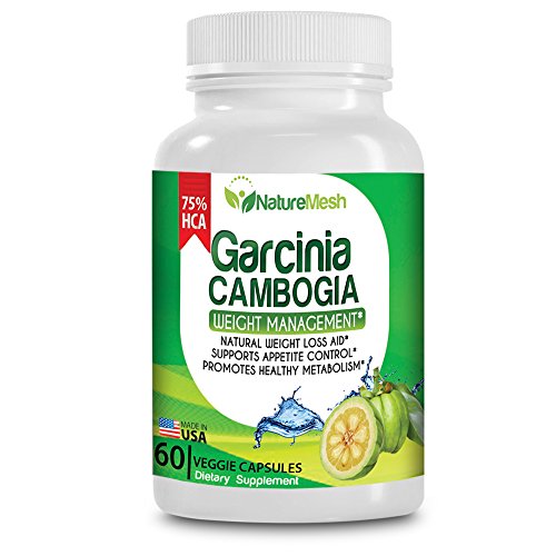 NatureMesh 75% Standardized HCA Garcinia Cambogia Weight Loss Supplement with 1000 mg of Extract per Serving, 60 Veggie Capsules NatureMesh 75% Standardized HCA Garcinia Cambogia Weight Loss Supplement with 1000 mg of Extract per Serving, 60 Veggie Capsules