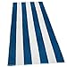 Kaufman- Royal Blue Cabana Stripe, Large Beach and Pool Towel Set of 4. 100% Cotton Maximum Absorbency and Softness