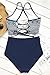 CUPSHE Women's Riddle Story Print Bikini Set Tie Back High Waisted Swimwear