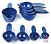 Pourfect 9-Piece Measuring Cup Set, Blue Willow