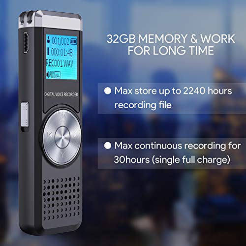 3 32GB+Digital+Voice+TENSAFEE+Rechargeable