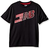 New Balance Big Boys' Short Sleeve Graphic Tee, Black1, 18/20