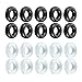 YR Soft Silicone Eyeglasses Temple Tips Sleeve Retainer, Comfort Anti-Slip Ear Cushions For Sunglasses 10 Pairs-Black & Clear