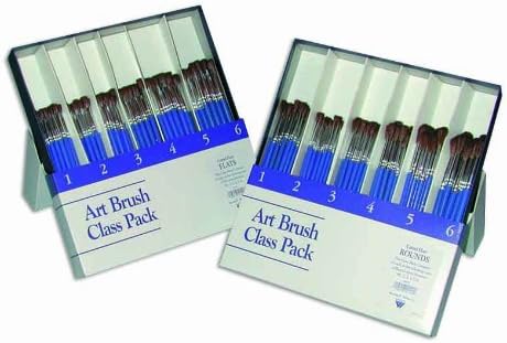 ART BRUSH CLASS PACK - 144 Assorted FLATS