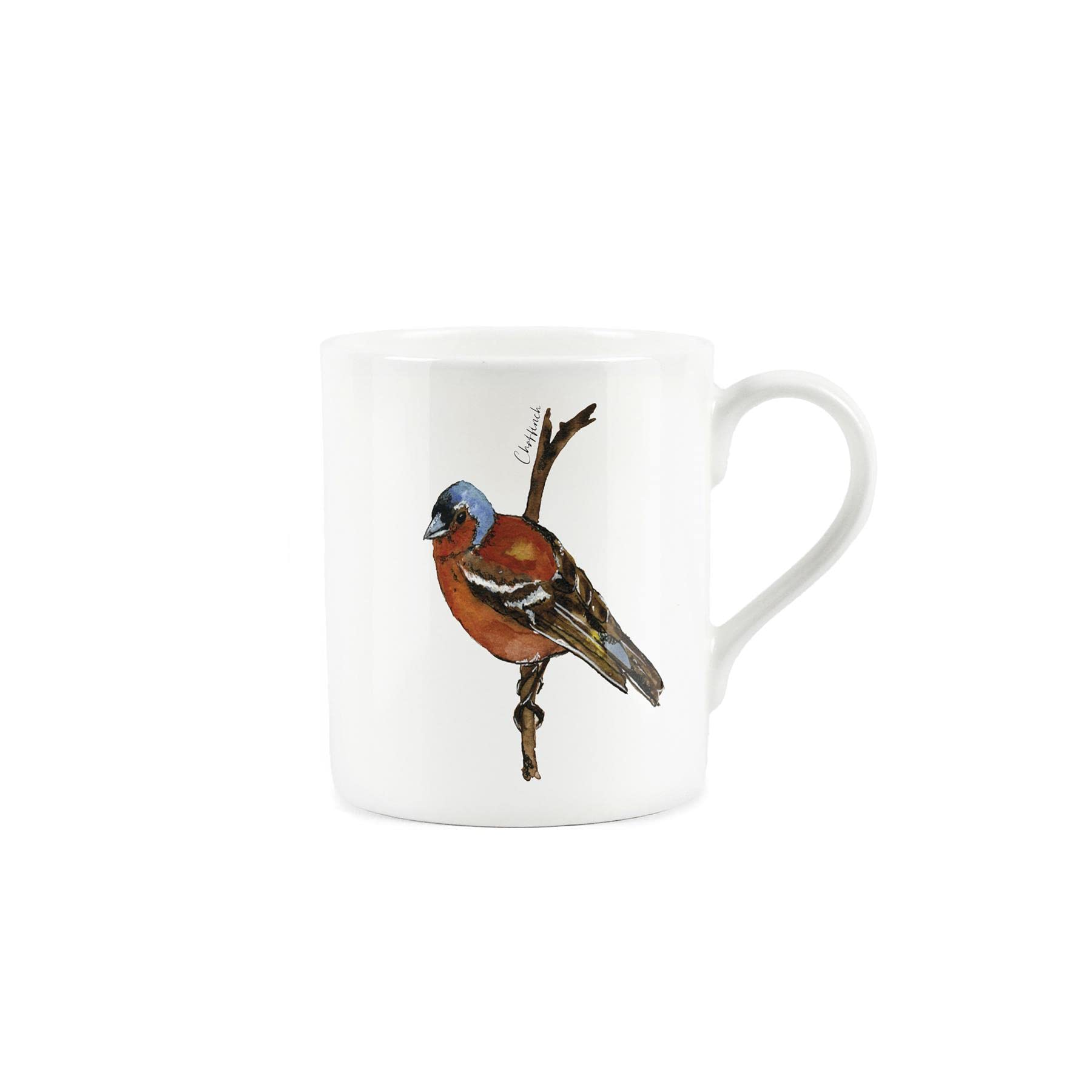 Purely Home Chaffinch Themed Design Mug by Rhiannon Chauncey Fine Bone China White Mug Coffee/Tea Present Gift