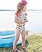 RuffleButts Infant / Toddler Girls Retro Floral One-Piece Swimsuit w/ Cross-Back