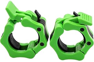 Clout Fitness Barbell Clamps Collars for 2 Inch Olympic Size Barbell