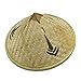 Vin beauty Handmade Weave Straw Hat Farmer Bamboo Fishing Sunshade Asian Dance Props Classic Retro Hat