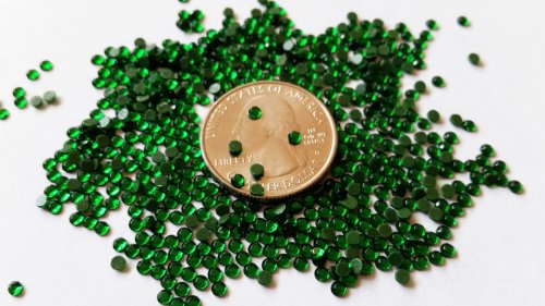 GoldenLiving168 Emerald Green Round 600pcs Rhinestone 3mm (10ss) 3D Acrylic Nail Art Decoration Cellphone Case (High Quality) USA SELLER! FAST SHIPPING!
