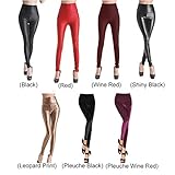 RiverPanda Sexy Women Girls High Waisted Faux Leather Leggings