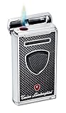 Tonino Lamborghini Pergusa Black Carbon Fiber Torch Flame Lighter