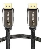 HDMI Cable 6FT, Fosmon CL3 Rated (in-Wall Installation) 4K Latest Standard 2.0 UL Listed Supports 2160p 3D 18Gbps ARC HDR UHD 1080p, Nylon Braided with 24K Gold Plated Connectors