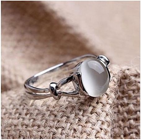 Bella's Band 18k White Gold GP Moonstone Women's Wedding Ring Movies Film 7