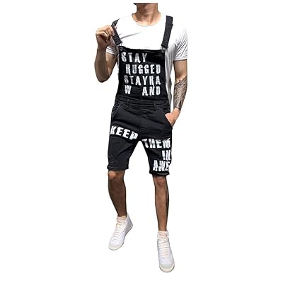 Mens Jeans Overall,GREFER Fashion 2019 Letter Jamaica Ubuy