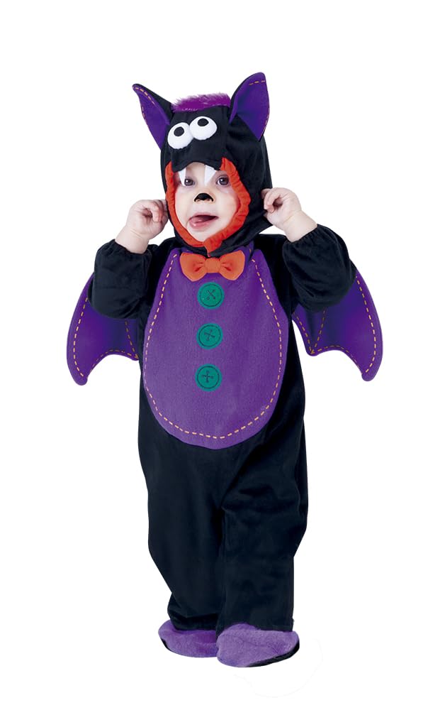 Rubies Baby Bat Costume for Babies, Size 1-2 Years, Jumpsuit and Hat, Official Halloween, Carnival and Christmas