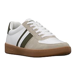 Ben Sherman Men's Hyde Sneaker, White/Olive/Gum, 10
