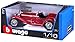 Bburago 2011 Alfa Romeo 8C 2300 Spider Touring Vehicle (1/18 Scale), Red/Black