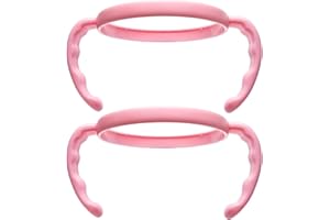 ROMIRUS Feeding Bottle Handles Compatible with Comotomo Baby Bottles,Pack of 2, Pink