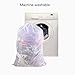 Polecasa Diamond Mesh Laundry Bags, 2Pcs 24 x 36 inches Heavy Duty Mesh Laundry Bag with ID Tag and Drawstring Closure, Large Laundry Hamper Liner, Laundry Bag for Travel, Sports, Dorms (White)