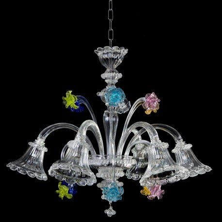 cristal de murano 6 luces