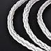 Hifihear Upgraded Silver Plate Replacement Cable,8 Core Headset Braided Silver Plated Wire Upgrade Earphone Cable etc.(Silver- MMCX 3.5mm)